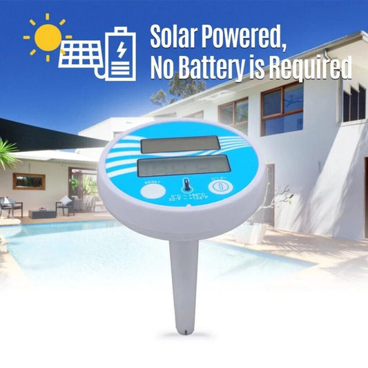 Solar Powered Outdoor Floating Thermometer