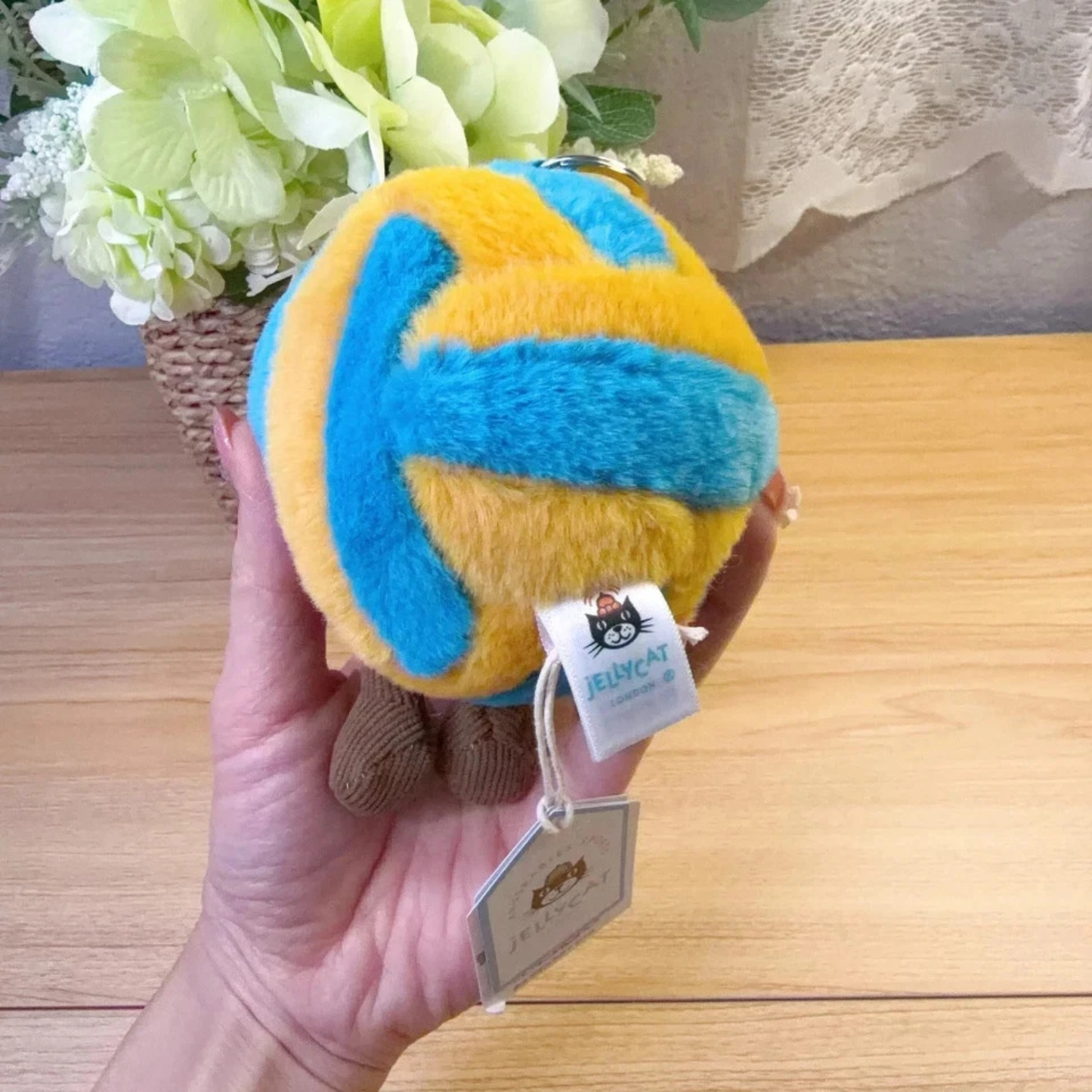 Jellycat Amusable Volleyball Plush Keychain